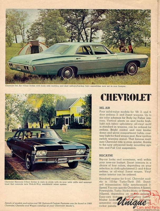 1968 Chevrolet Brochure Page 9